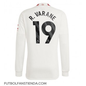 Manchester United Raphael Varane #19 Tercera Equipación 2023-24 Manga Larga
